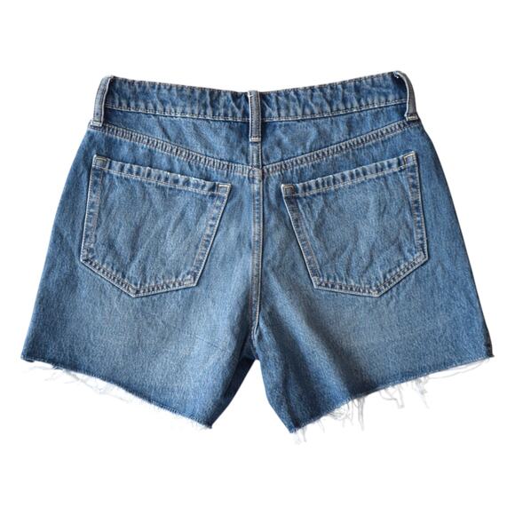 Hollister High Rise Relaxed Embroidered Denim Shorts Size 2 - Picture 5 of 5